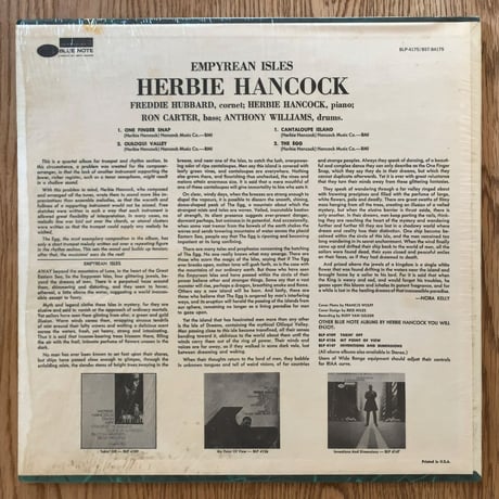 HERBIE HANCOCK - Empyrean Isles (BLUE NOTE BST84175) Liberty