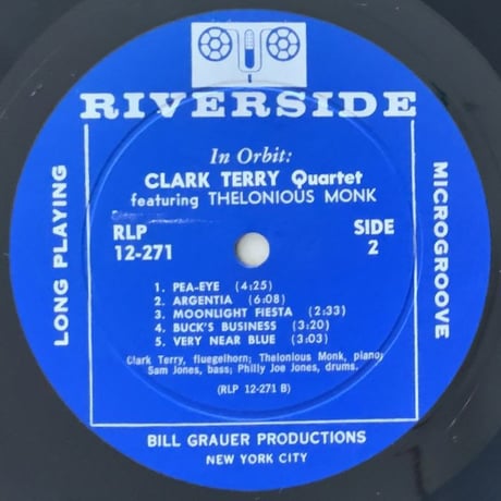 CLARK TERRY with THELONIOUS MONK - In Orbit (RIVERSIDE RLP12-271)