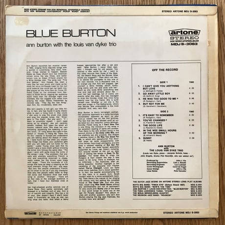 ANN BURTON - Blue Burton (ARTONE MDJS-3063)