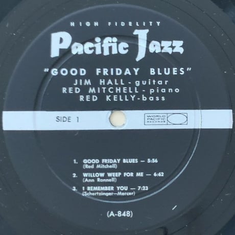 THE MODEST JAZZ TRIO - Good Friday Blues (PACIFIC JAZZ PJ-10)