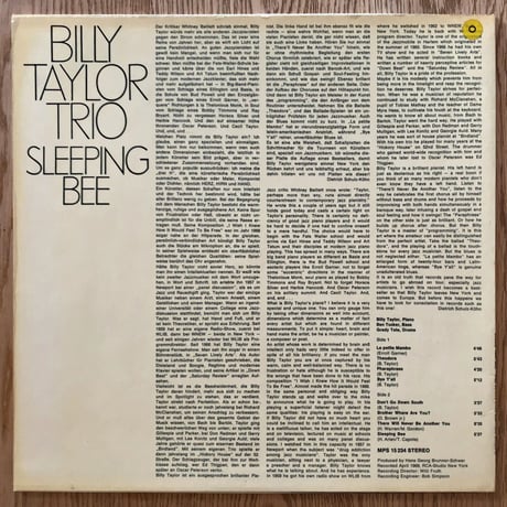 BILLY TAYLOR - Sleeping Bee (MPS 15 234ST)