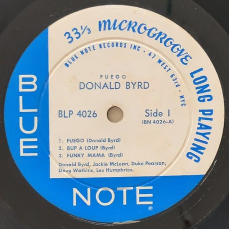 DONALD BYRD - Fuego (BLUE NOTE BLP4026) Mono
