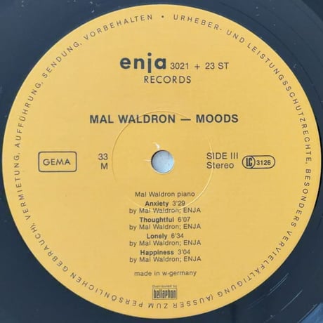 MAL WALDRON - Moods (ENJA ENJA3021+23)