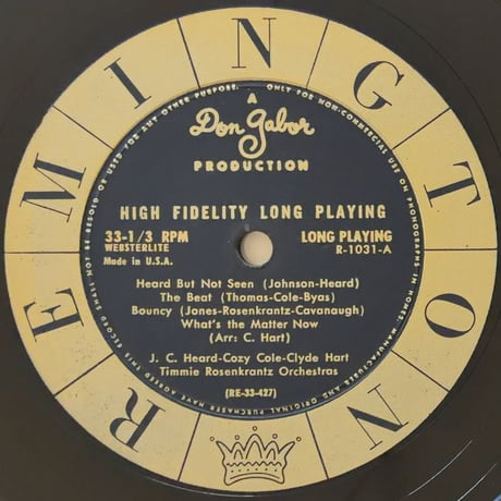 V.A. (J.C. Heard, Cozy Cole, Clyde Hard) - The Birth of Bebop and Blues (REMINGTON R-1031)