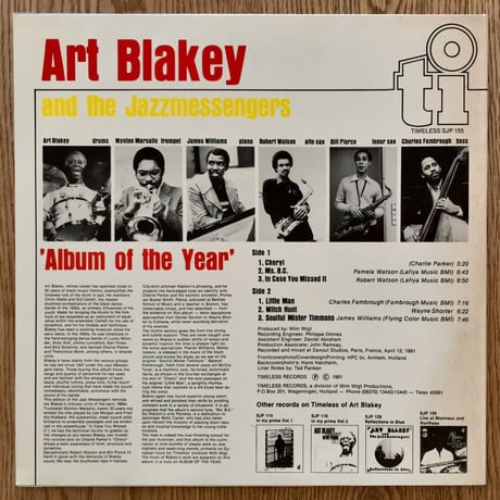 ART BLAKEY - Album of The Year (TIMELESS SJP155)