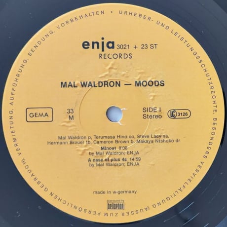 MAL WALDRON - Moods (ENJA ENJA3021+23)