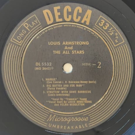 LOUIS ARMSTRONG - The Glenn Miller Story (DECCA DL5532)