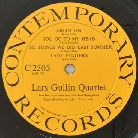 LARS GULLIN - Modern Sounds : Sweden (CONTEMPORARY C2505)