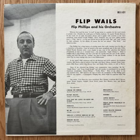 FLIP PHILIPS - Flip Wails (CLEF MGC-691)