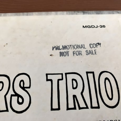 LLOYD MAYER - The Lloyd Mayers Trio (MERCURY MGDJ-26)