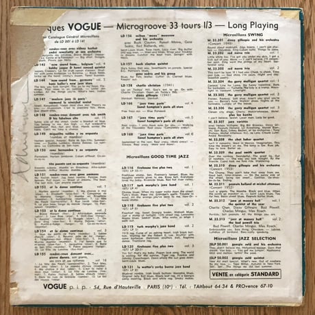 CHARLIE PARKER - Vol.2 (VOGUE L.D.059)
