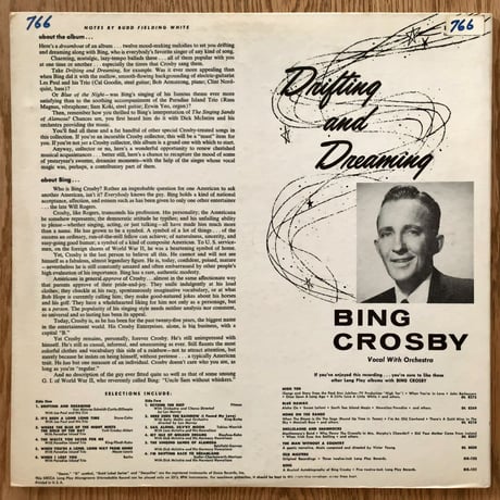 BING CROSBY - Drifting and Dreaming (DECCA DL8268)