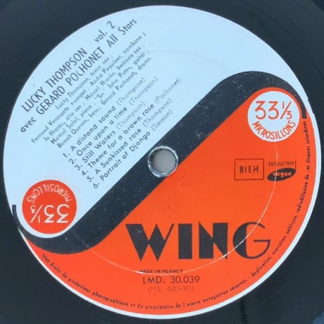 LUCKY THOMPSON - Vol.2 (SWING LDM30.039)