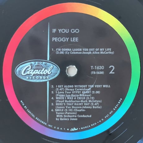 PEGGY LEE - If You Go (CAPITOL T1630)