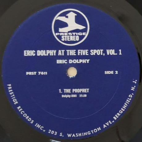 ERIC DOLPHY - at The Five Spot Vol.1 (PRESTIGE PRST7611)