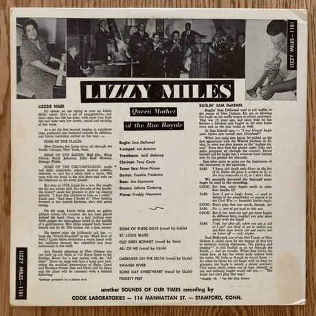 LIZZY MILES - Queen Mother of The Rue Royale (COOK 1181)