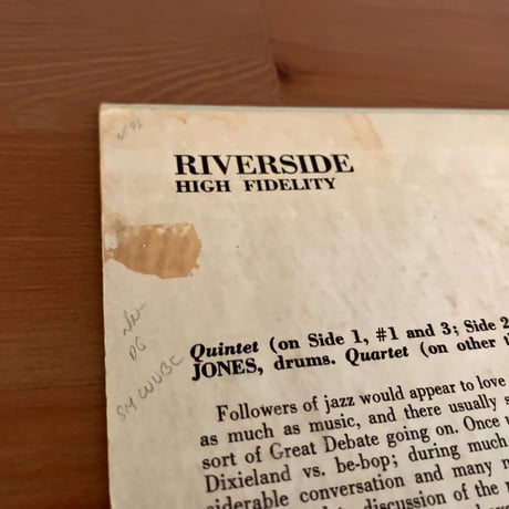 CHET BAKER - in New York (RIVERSIDE RLP12-281)