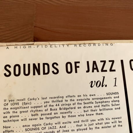 CORKY CORCORAN - Sounds Of Jazz Vol.1 (CELESTIAL -)
