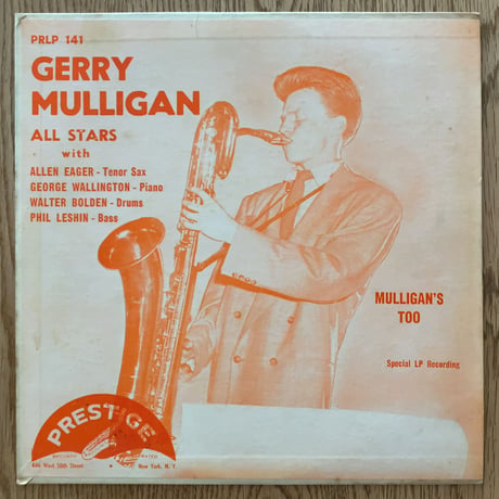 GERRY MULLIGAN - Gerry Mulligan All Stars (PRESTIGE PRLP141)