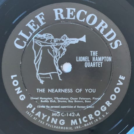 LIONEL HAMPTON - The Lionel Hampton Quartet (CLEF MGC-142)
