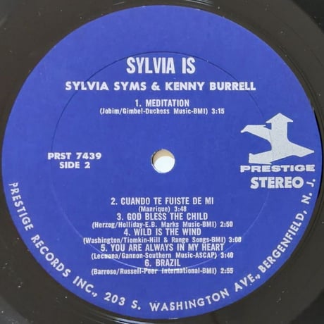 SYLVIA SYMS - Sylvia is! (PRESTIGE PRST7439)