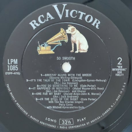 PERRY COMO - So Smooth (RCA VICTOR LPM1085)