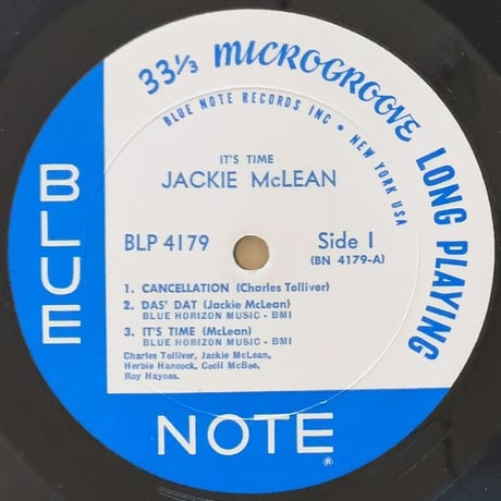 JACKIE McLEAN - It's Time! (BLUE NOTE BLP4179)