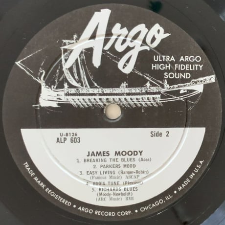 JAMES MOODY - Flute 'N The Blues (ARGO ALP603)