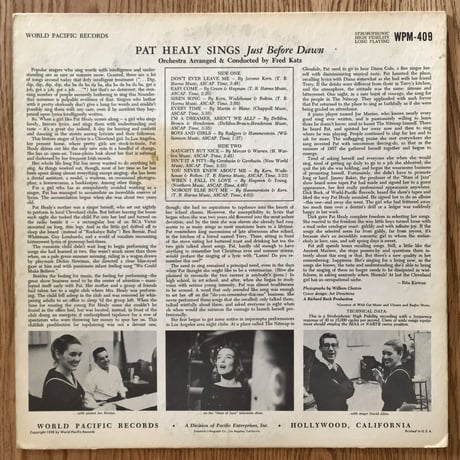 PAT HEALY - Just Before Dawn (WORLD PACIFIC WPM-409)
