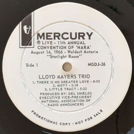 LLOYD MAYER - The Lloyd Mayers Trio (MERCURY MGDJ-26)