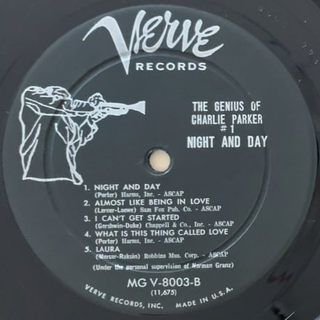 CHARLIE PARKER - Night and Day (VERVE MGV-8003)