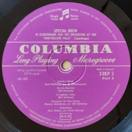 IB GLINDEMANN - Special Brew (COLUMBIA 33K2)