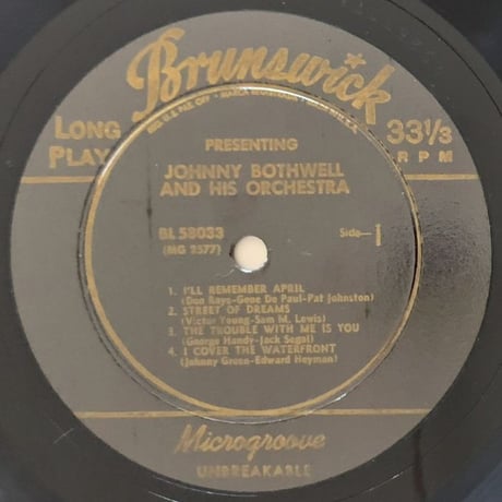 JOHNNY BOTHWELL - Presenting (BRUNSWICK BL58033)
