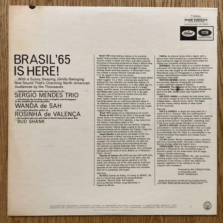 SERGIO MENDES, WANDA de SAH, ROSINHA de VALANCA - Brasil '65 (CAPITOL T2294)