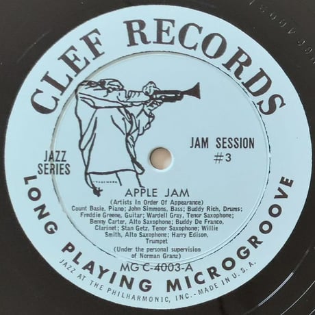 COUNT BASIE, WARDELL GRAY, STAN GETZ - Jam Session #3 (CLEF MGC-4003)