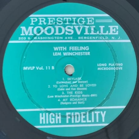 LEM WINCHESTER - with Feeling (MOODSVILLE MVLP11)