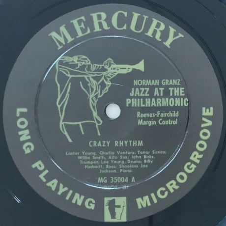 LESTER YOUNG, WILLIE SMITH - Jazz at The Philharmonic Vol.3 (MERCURY MGVol.3)