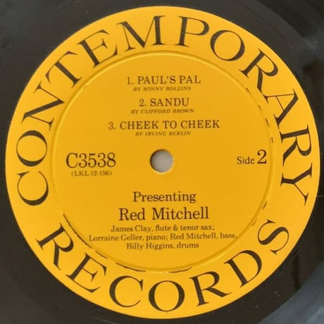 RED MITCHELL - Presenting Red Mitchell (CONTEMPORARY C3538)