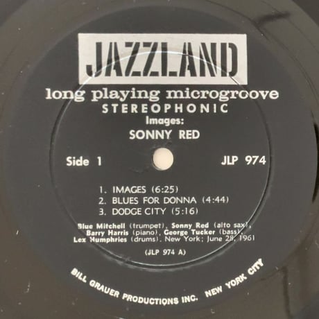 SONNY RED - Images (JAZZLAND JLP974)