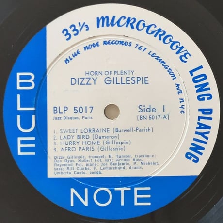 DIZZY GILLESPIE - Horn of Plenty (BLUE NOTE BLP5017)