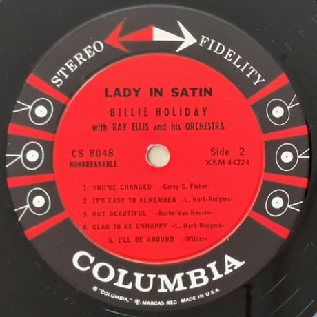 BILLIE HOLIDAY - Lady in Satin (COLUMBIA CS8048)