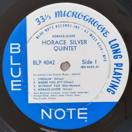 HORACE SILVER - Horace-Scope (BLUE NOTE BLP4042)