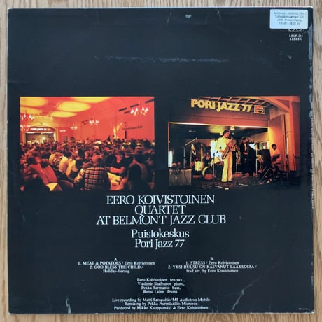 EERO KOIVISTOINEN - At Belmont Jazz Club (LOVE LRLP261)