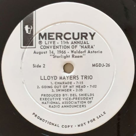 LLOYD MAYER - The Lloyd Mayers Trio (MERCURY MGDJ-26)