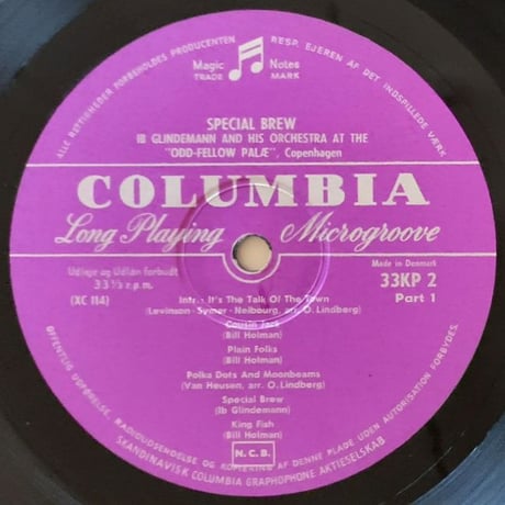 IB GLINDEMANN - Special Brew (COLUMBIA 33K2)