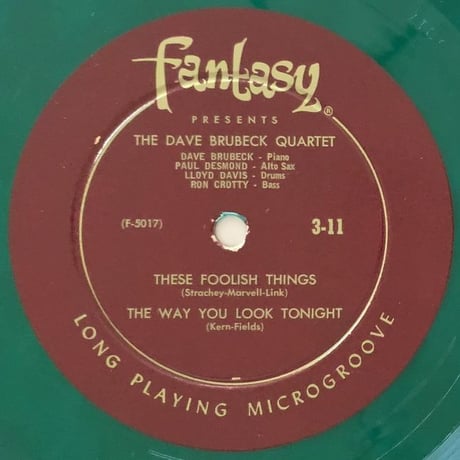 DAVE BRUBECK - Jazz At Oberlin (FANTASY 3-11)
