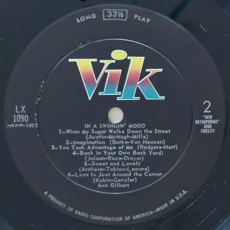 ANN GILBERT - in a Swingin' Mood (VIK LX-1090)