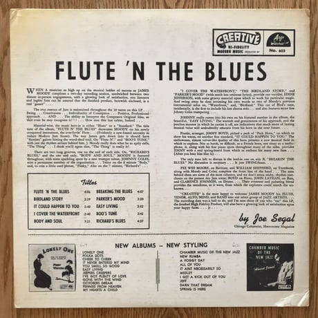 JAMES MOODY - Flute 'N The Blues (ARGO ALP603)