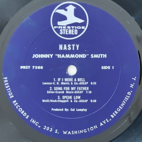 JOHNNY "HAMMOND" SMITH - Nasty (PRESTIGE PRST7588)