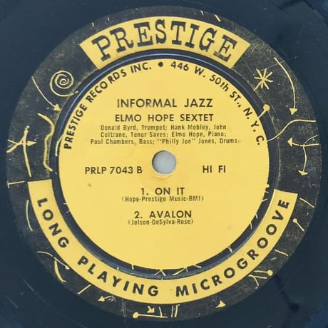 ELMO HOPE - Informal Jazz (PRESTIGE PRLP7043)
